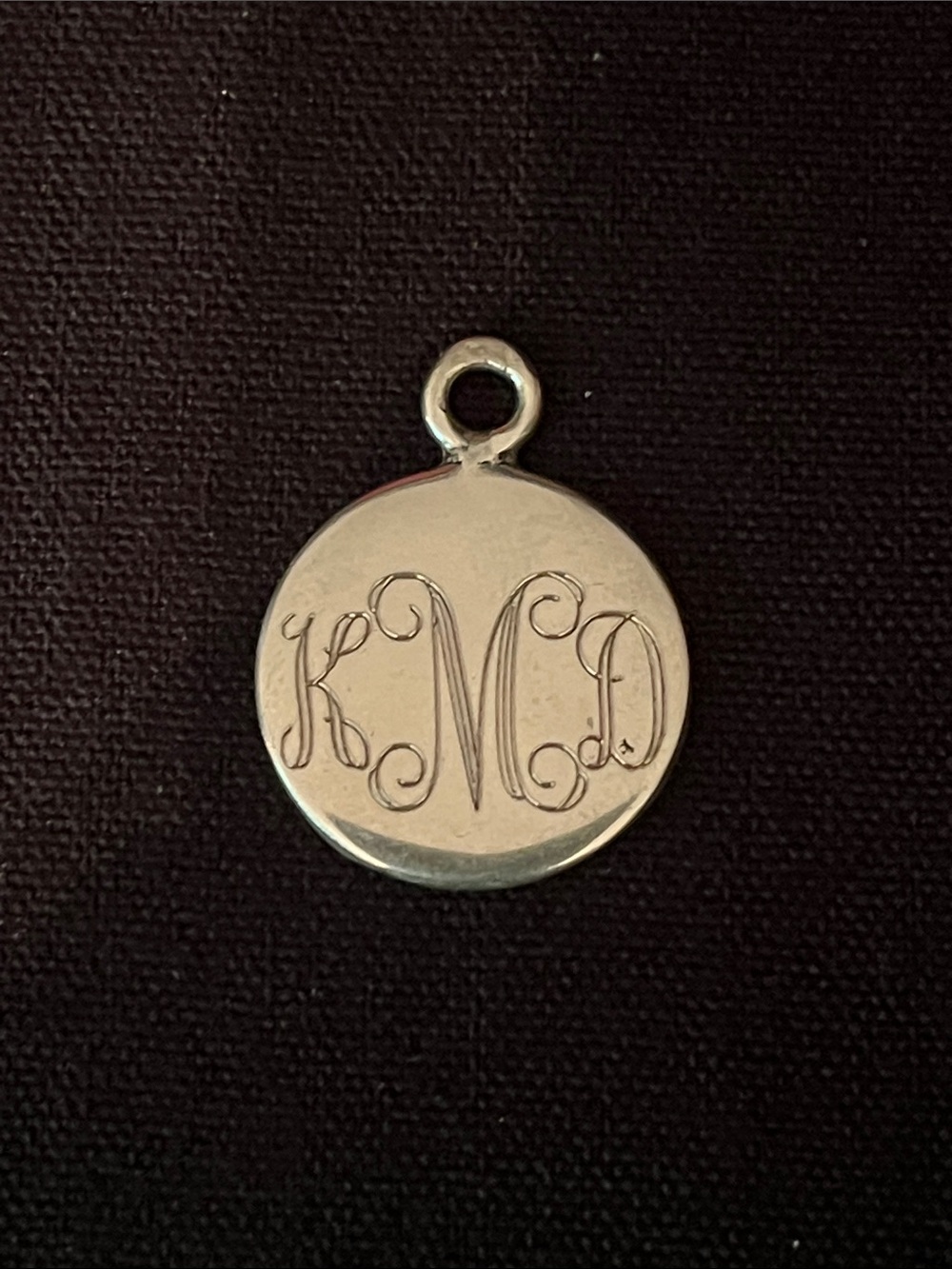 Monogramed 925 Sterling Silver Pendant Charm KMD